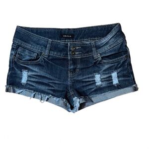 UK2LA Denim Blue Women's Distressed Shorts Size 5